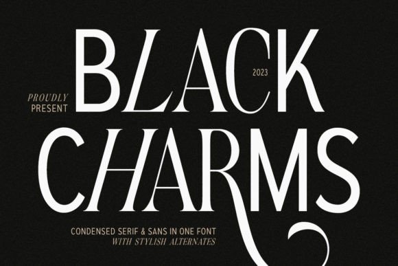 Black Charms: The Trendy Display Font
