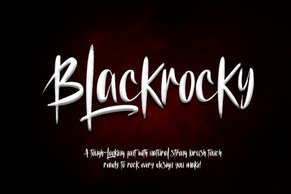 Blackrocky: The Natural Dry Brush Font Ready to Rock Your Designs
