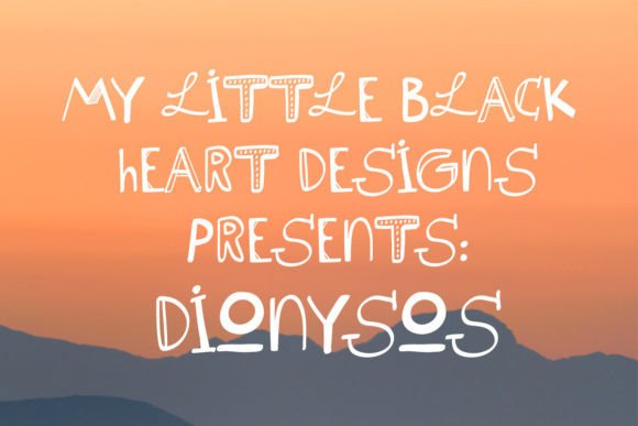 Dionysos: A Playful Font for Joyful Designs
