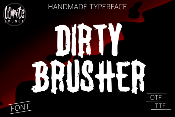 Dirty Brusher: Strategic Typography for High-Impact Horror Branding