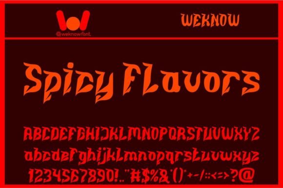 Elevate Your Brand Identity with the Bold Typography of Spicy Flavors