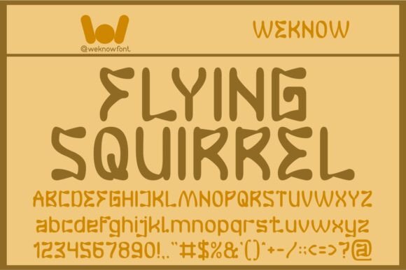 Flying Squirrel: The Quirky Display Font for Bold Brands