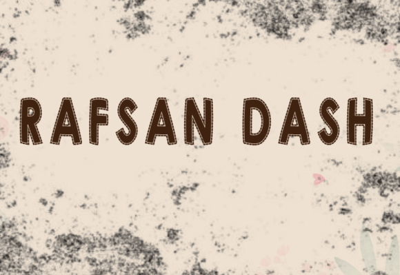 Rafsan Dash: A Quirky Font for Bold Designs