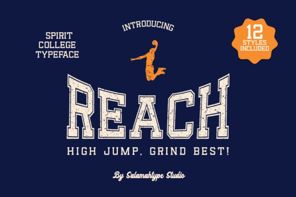 Reach: The Retro Display Font for Bold Branding