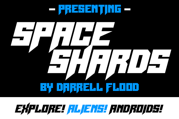 Space Shards: A Razor-Sharp Display Font for Sci-Fi Branding